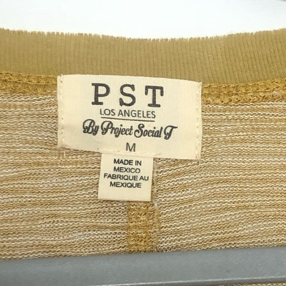 Project Social Tee PST Mustard Long Sleeve Top size Medium - Picture 5 of 7